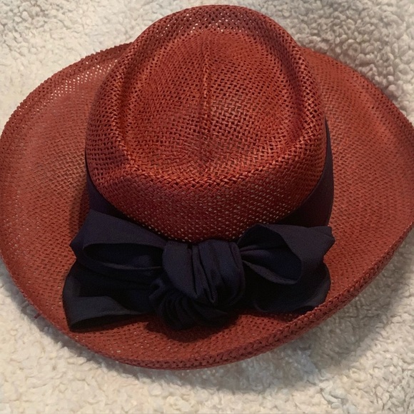 Vtg Golf  Us Open 1997 Congressional Hat Womens Straw Woven Shade Wide Brim Hat main image 14